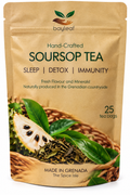 Bayleaf Hand-Crafted Soursop Tea – Pure Grenadian Herbal Tea | 25 Tea Bags