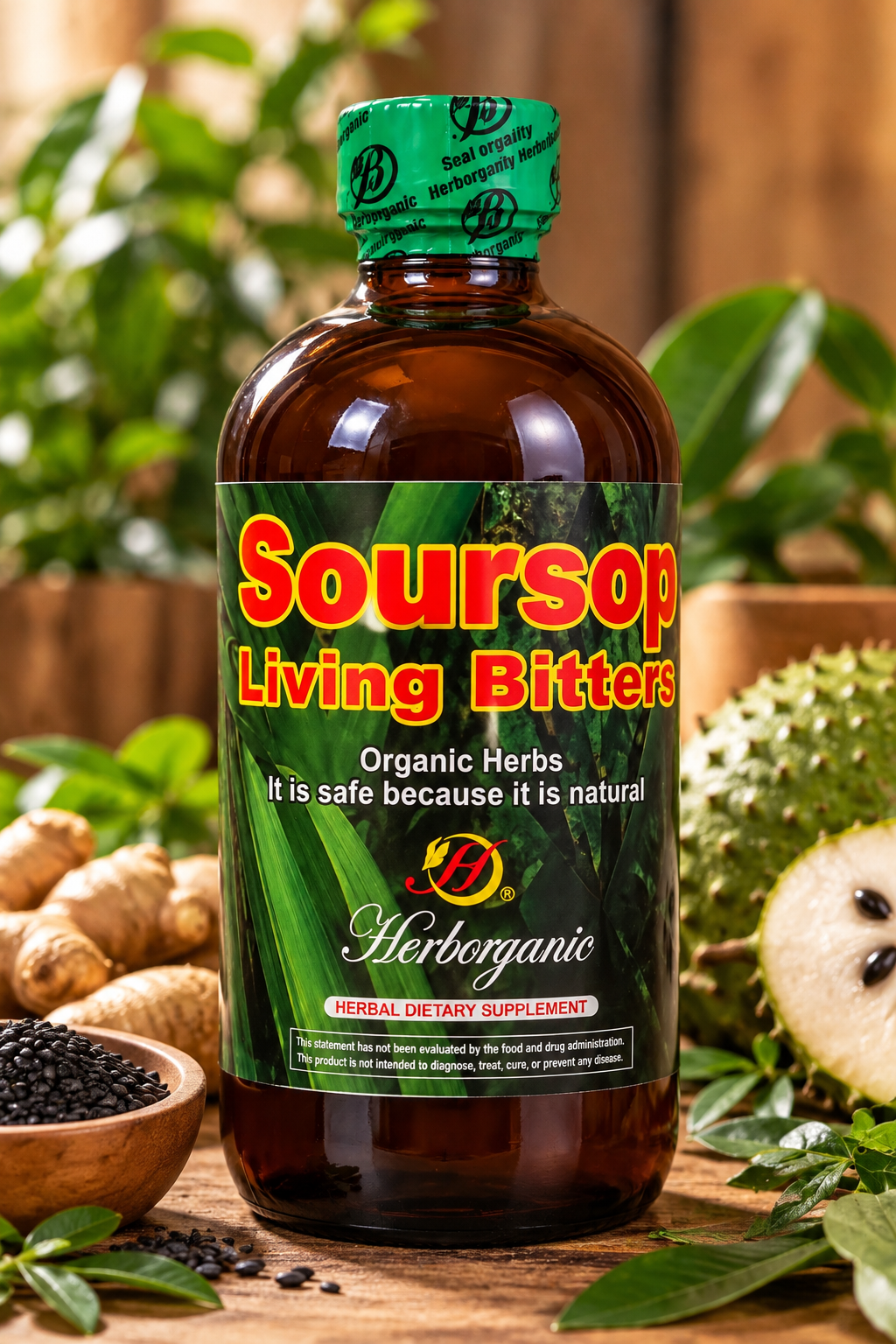 Herborganic Soursop Living Bitters – 16oz