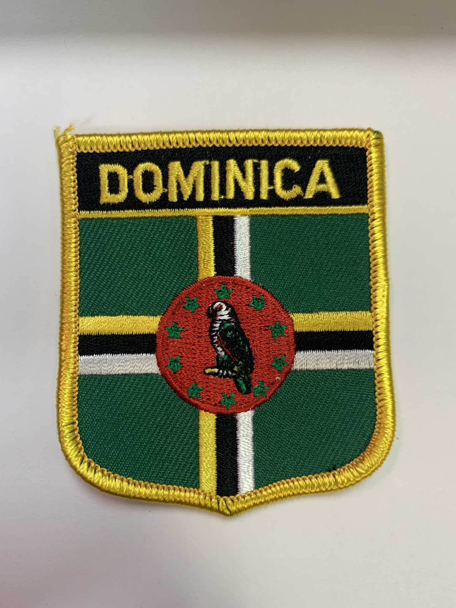 Iron On Patch-Dominica Flag
