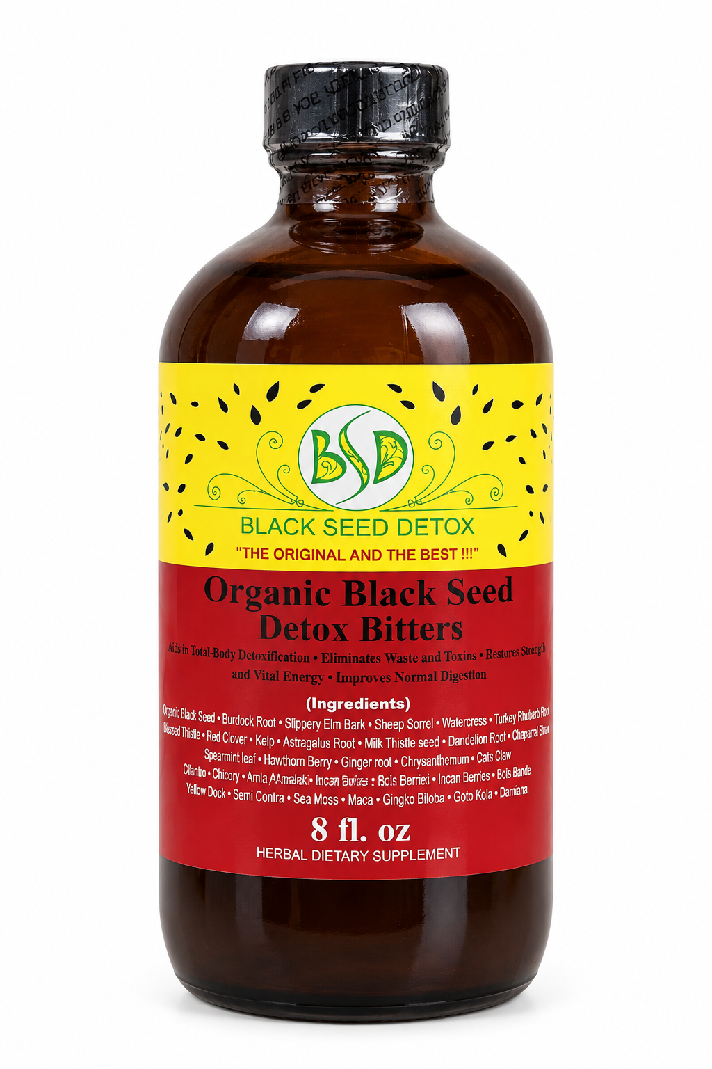 Black Seed Detox - Organic Black Seed Detox Bitters 8oz