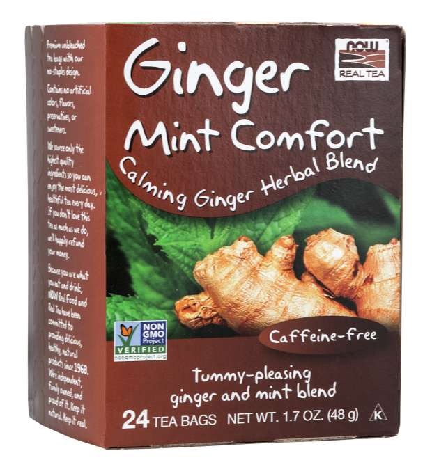 Now Ginger Mint Comfort Tea