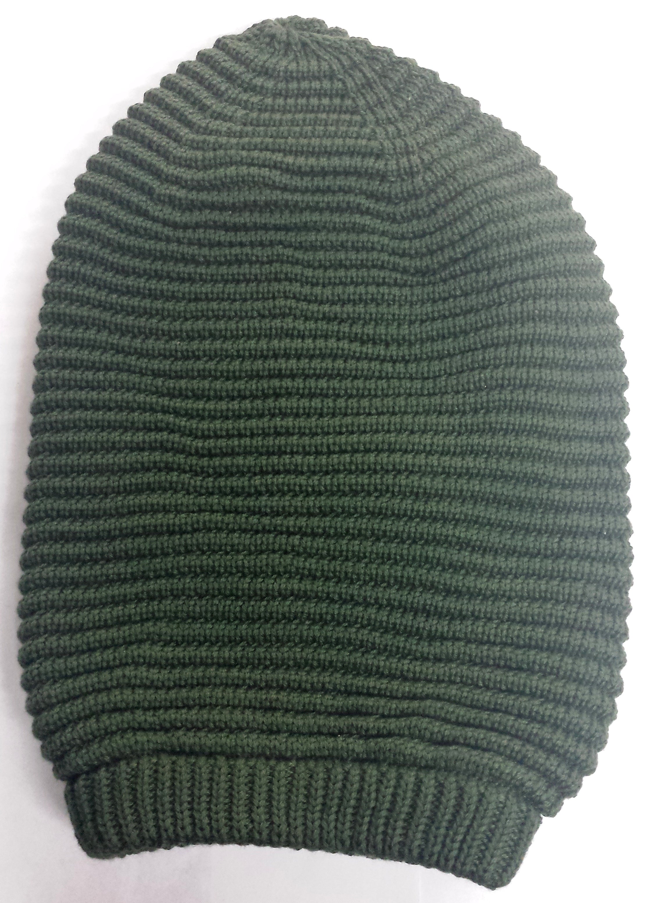 Olive Green Tam (Heavy Knit)