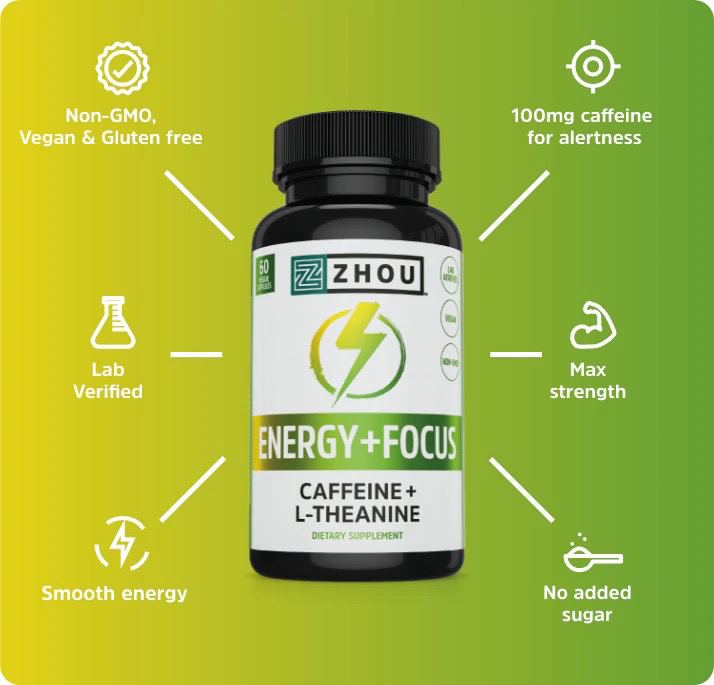 Zhou Energy Focus Capsules  - 60 Veggie Capsules, photo 4