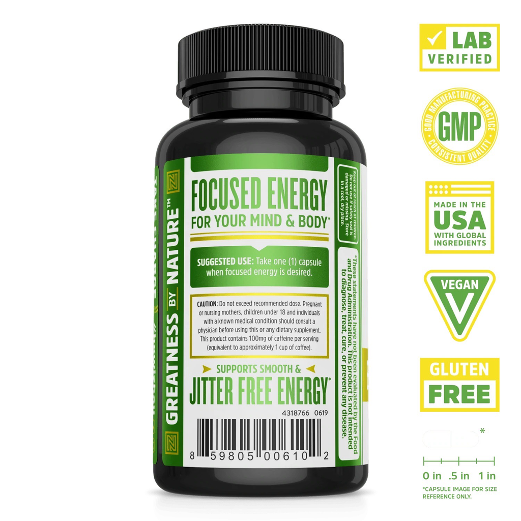 Zhou Energy Focus Capsules  - 60 Veggie Capsules, photo 2