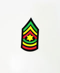 Iron On Patch-Green, Yellow, and Red Small Patch