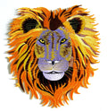 Large Lion Head Iron On Patch