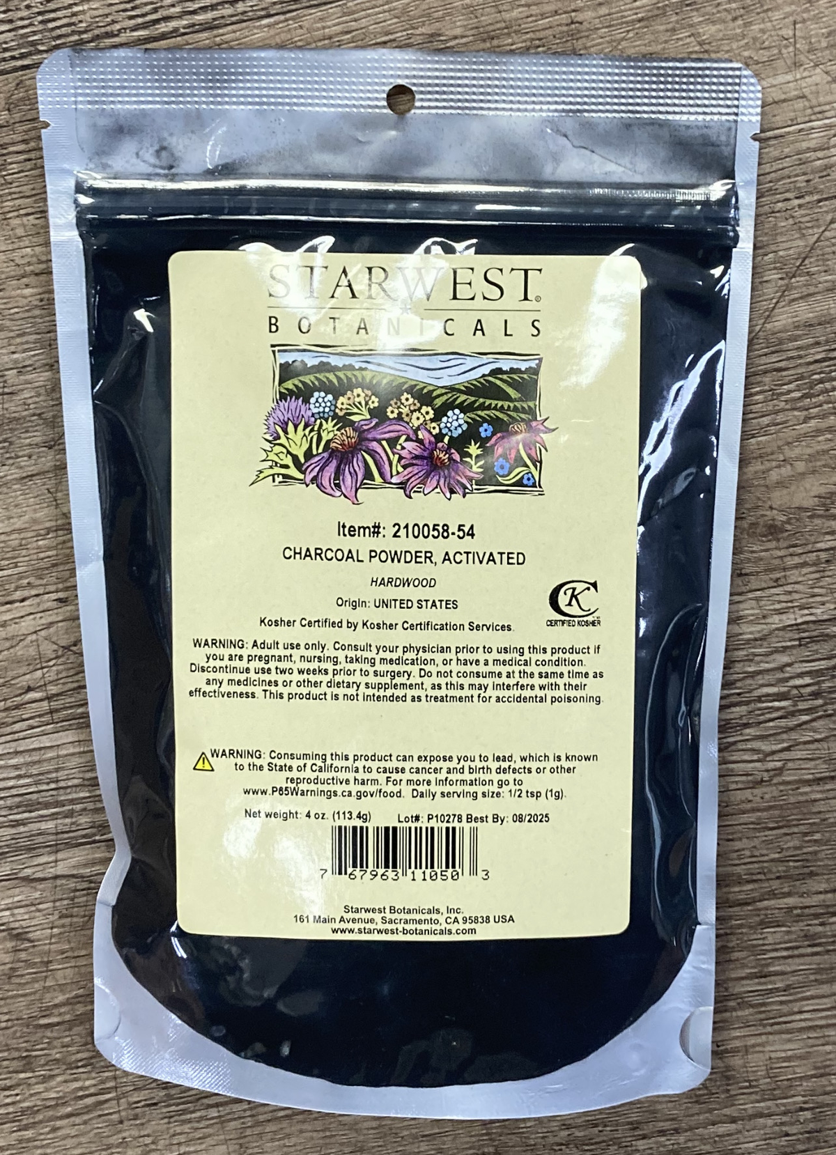 Starwes Botanicals Activated Charcoal 4oz, photo 2