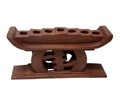 Kwanzaa Gye Nyame Candleholder (Brown) - Made in Ghana