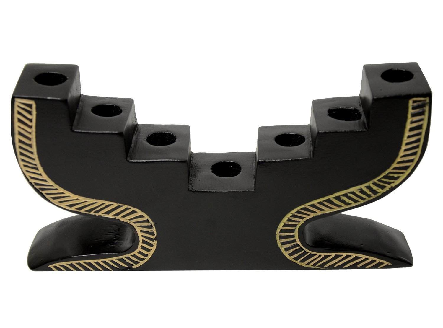 Kwanzaa Step Candleholder (Black) - Made in Ghana