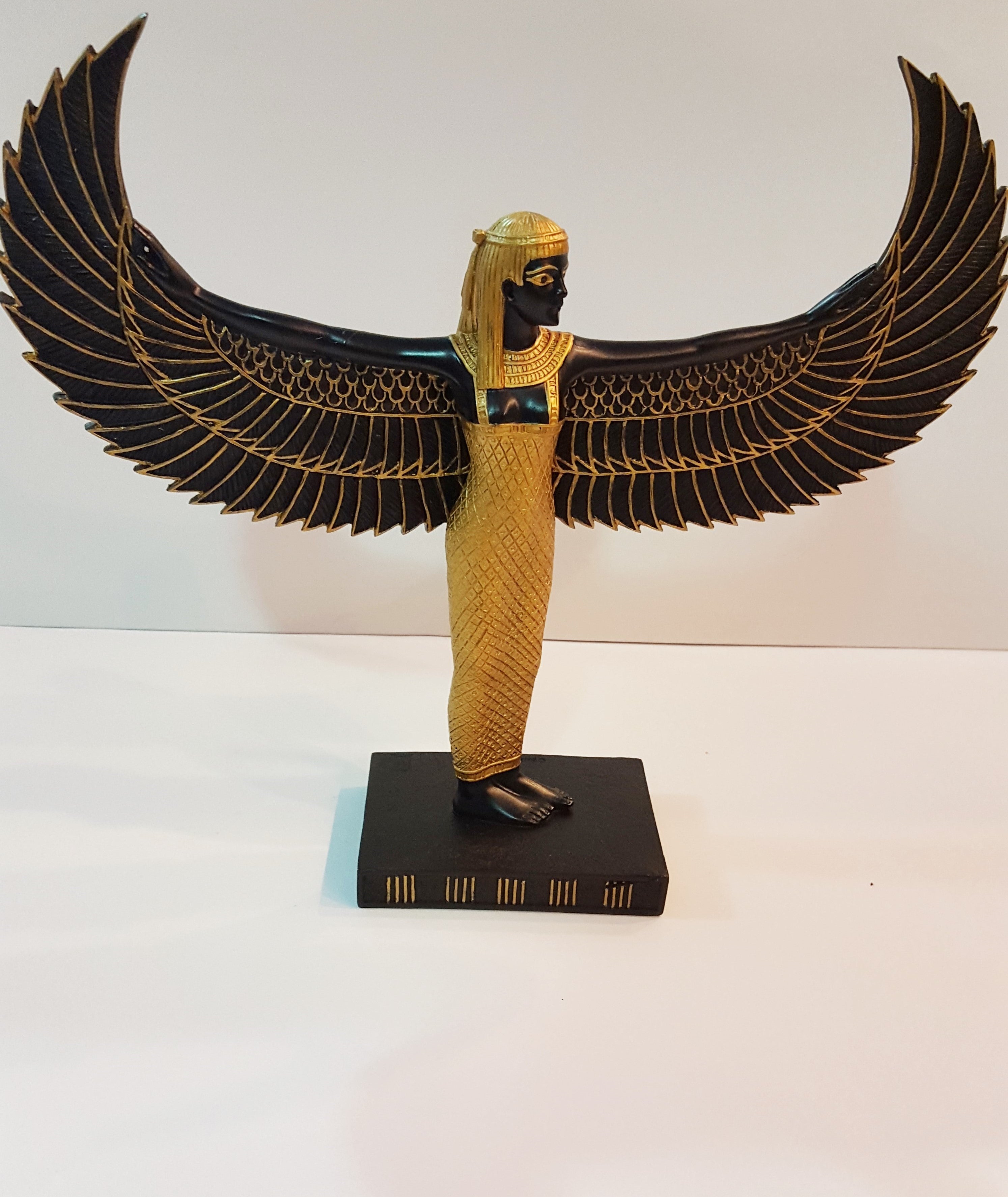 Kemetic (Egyptian) Goddess Aset (Isis) Standing Statue