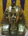King (Pharaoh)  Tut of Ancient Kemet 8 inch Bronze Bust Statue
