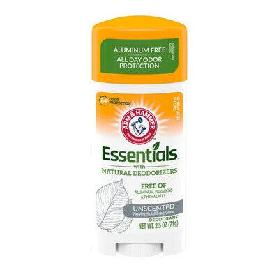 Arm & Hammer Unscented Essentials Natural Deodorant 2.5oz
