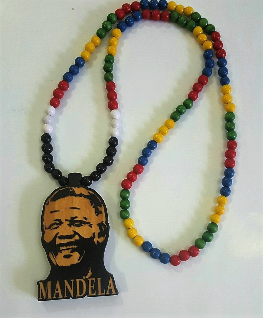 Nelson Mandela South African Flag Necklace