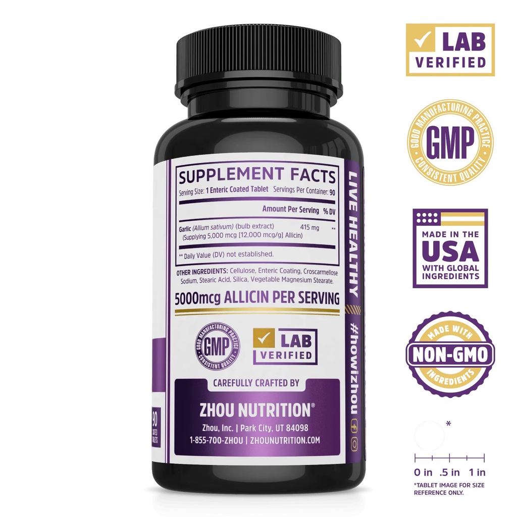 Zhou Nutrition Garlic Tablets, photo 2