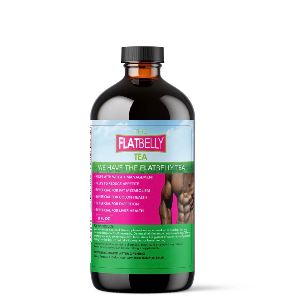 The Flatbelly Tea – Organic Herbal Blend with Apple Cider Vinegar | 8 FL OZ