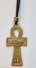 Ankh Metal Necklace (Gold Color)
