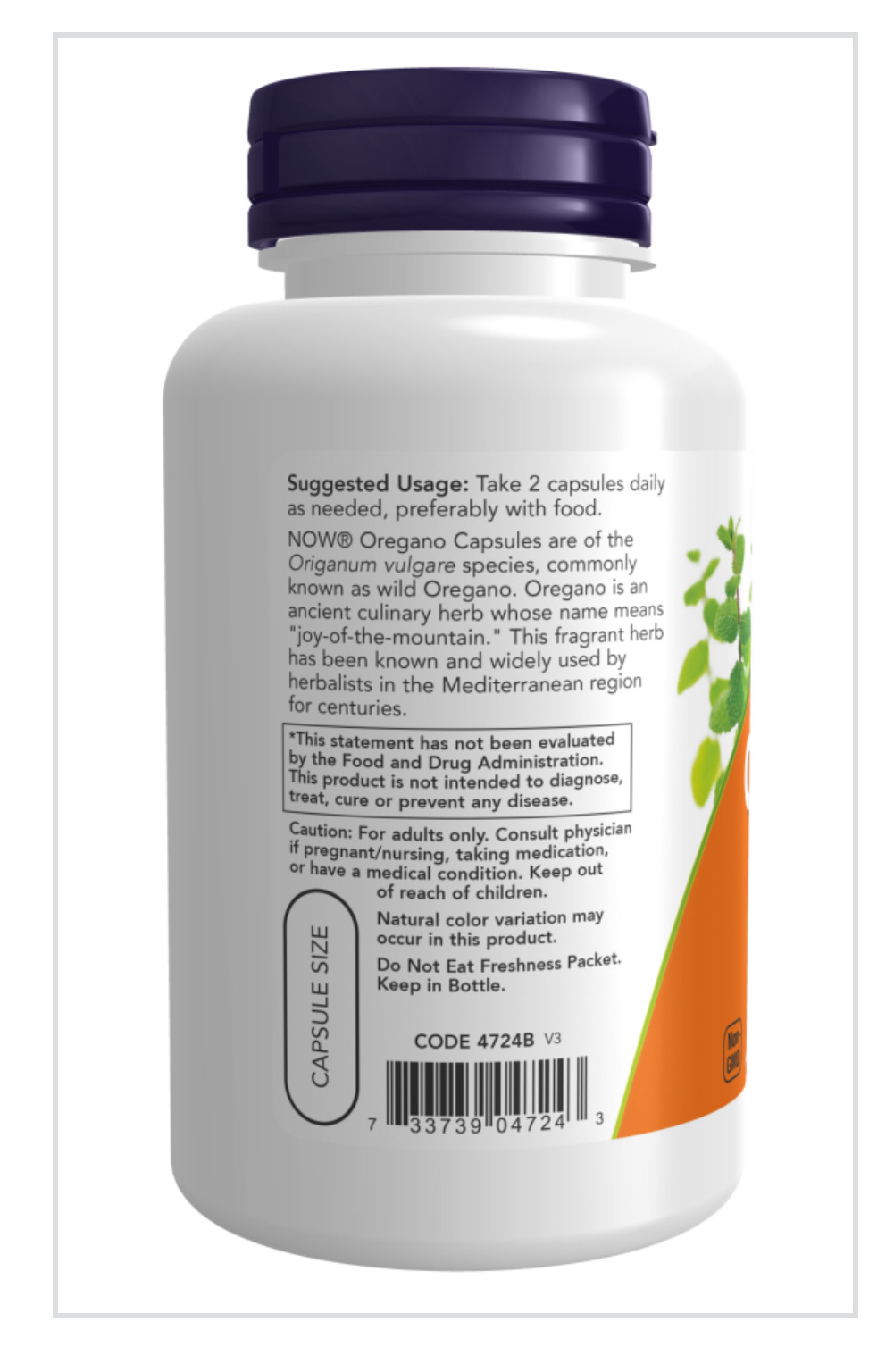 Oregano 450 mg Veg Capsules, photo 3