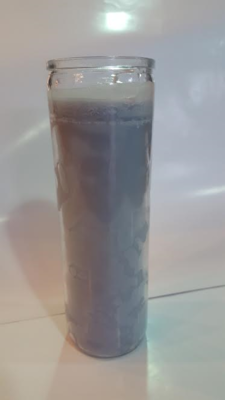 Solid Gray Candle