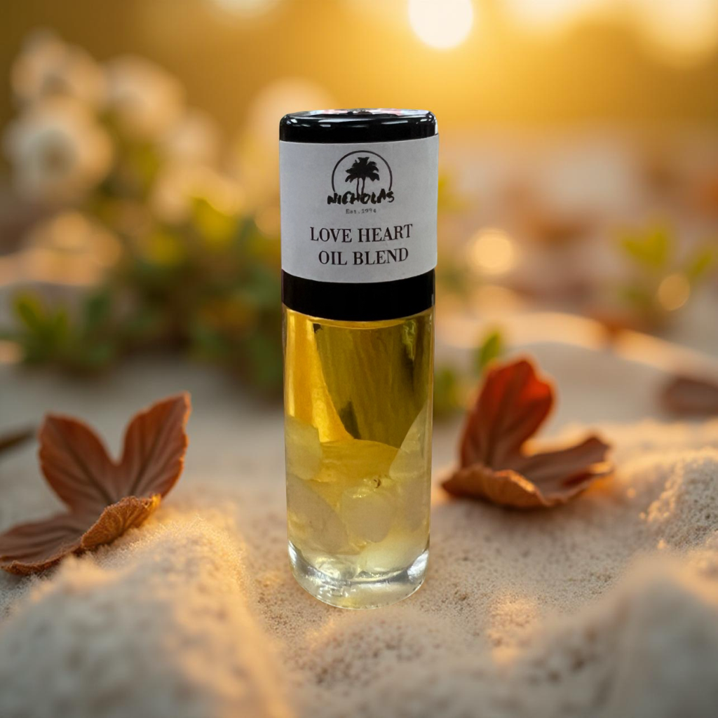 Love Heart Crystal Infused Body Oil Blend, photo 3