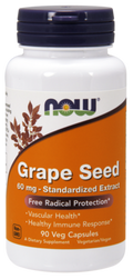 Grape Seed 60 mg Veg Capsules Free Radical Protection*