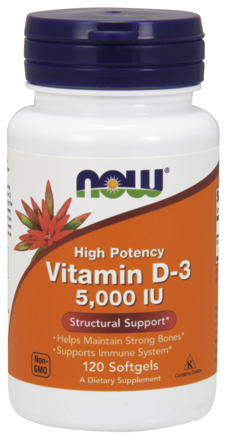Vitamin D-3 5,000 IU Softgels