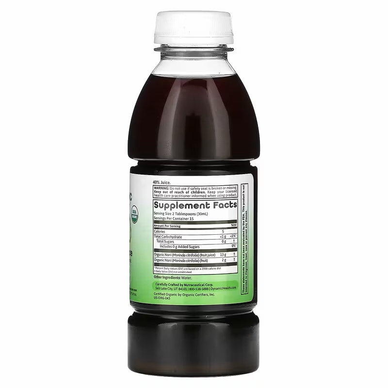 Noni Juice - 16oz (Certified Organic), photo 2
