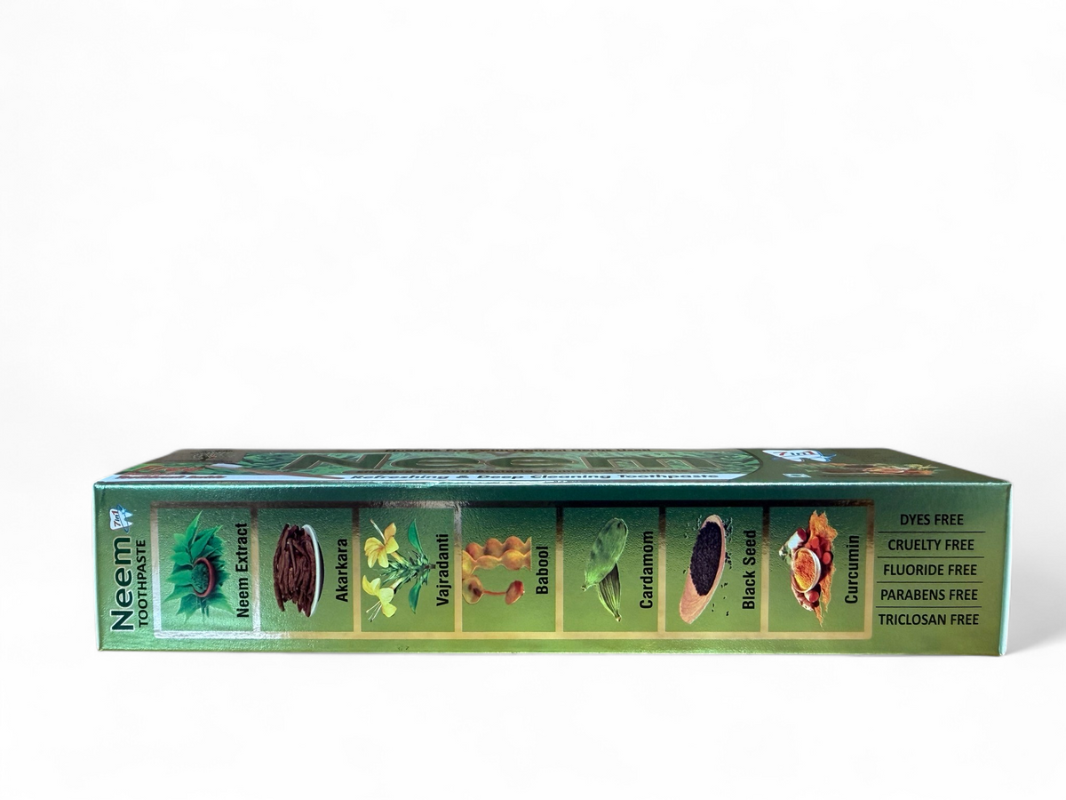 Neem Toothpaste (6.53oz) With Free Bamboo Toothbrush, photo 2