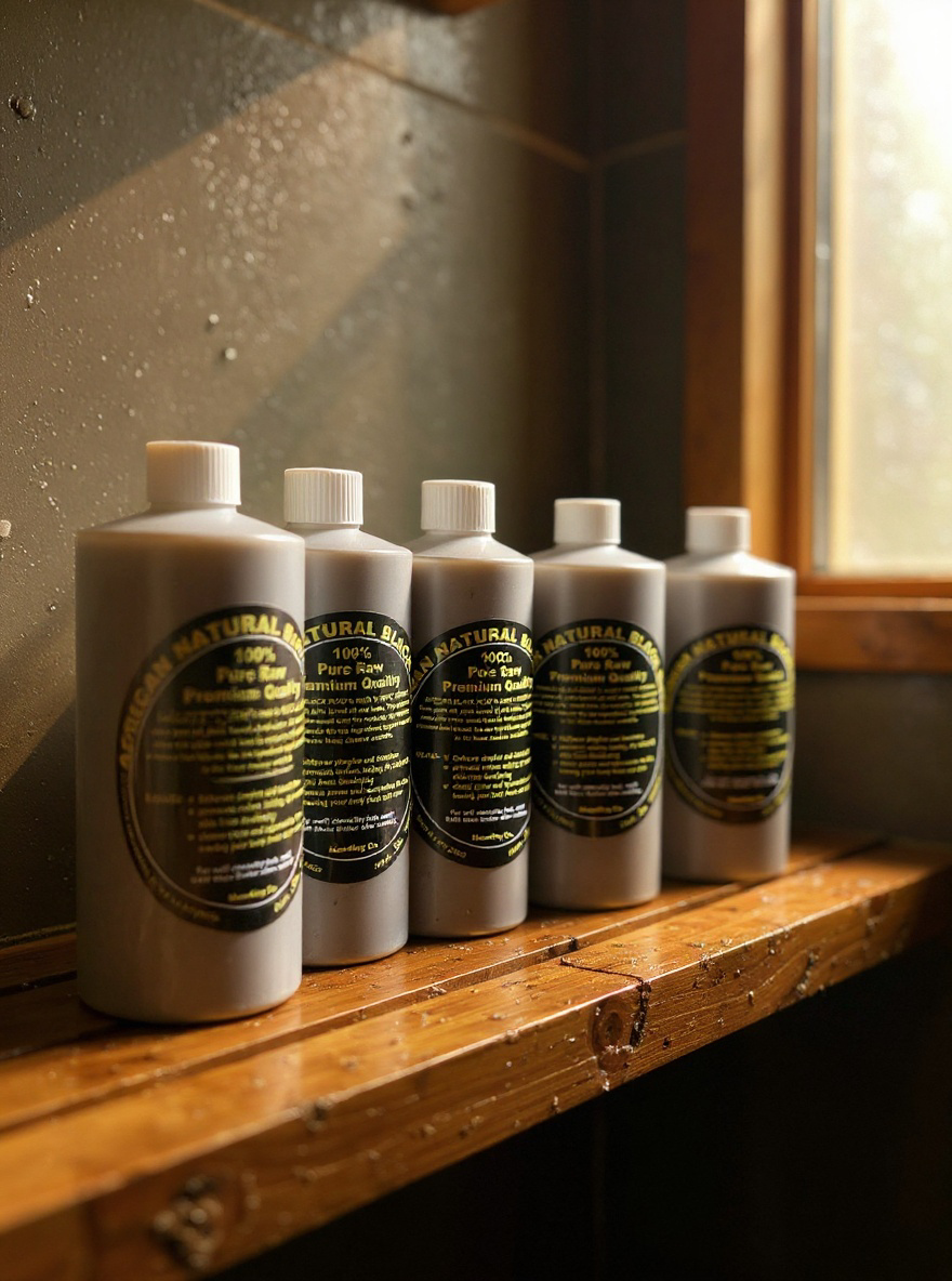 African Black Liquid Soap, photo 2