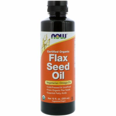 Certified Organic Flax Seed Oil 12oz