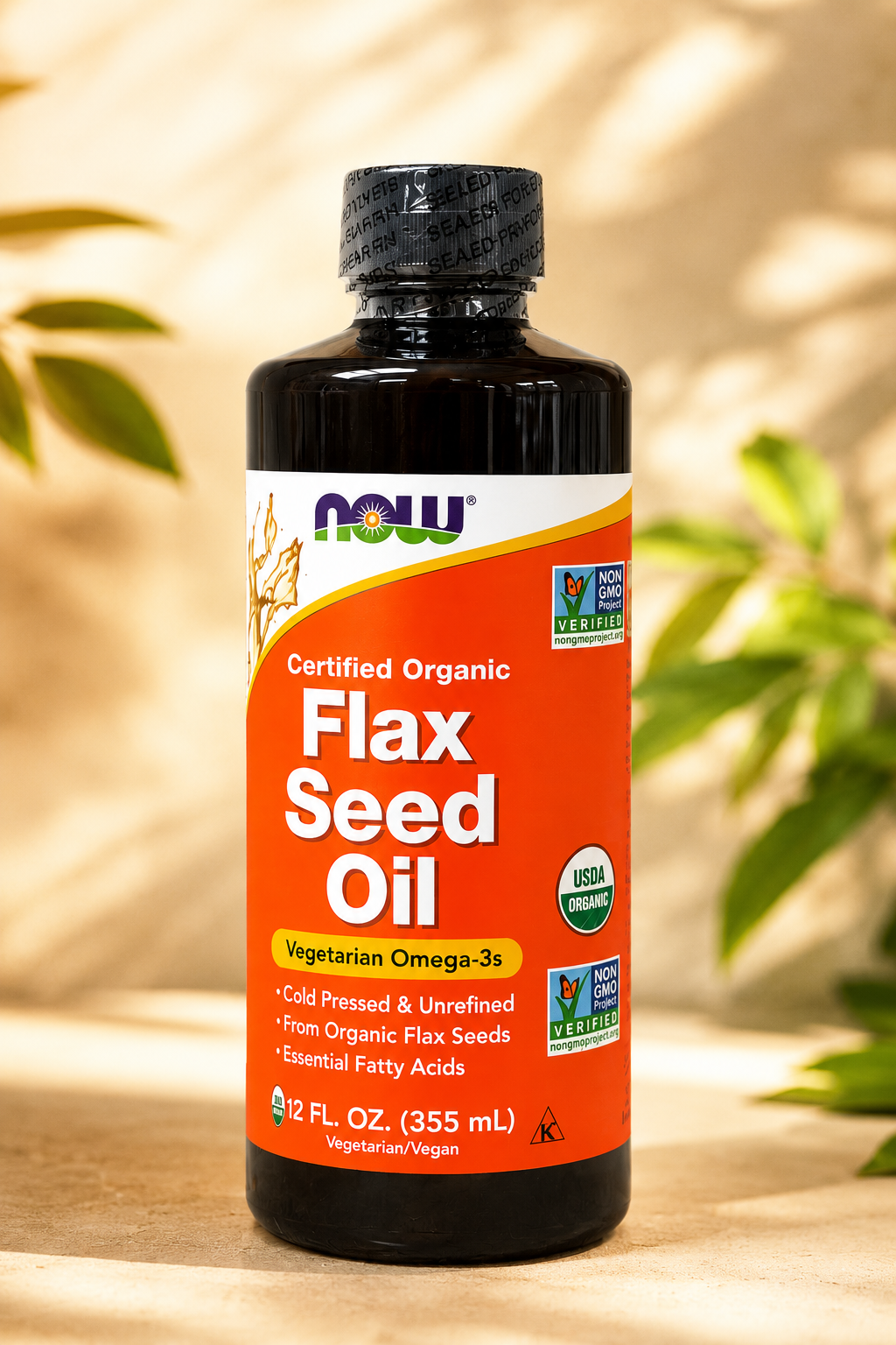 Certified Organic Flax Seed Oil 12oz, photo 4