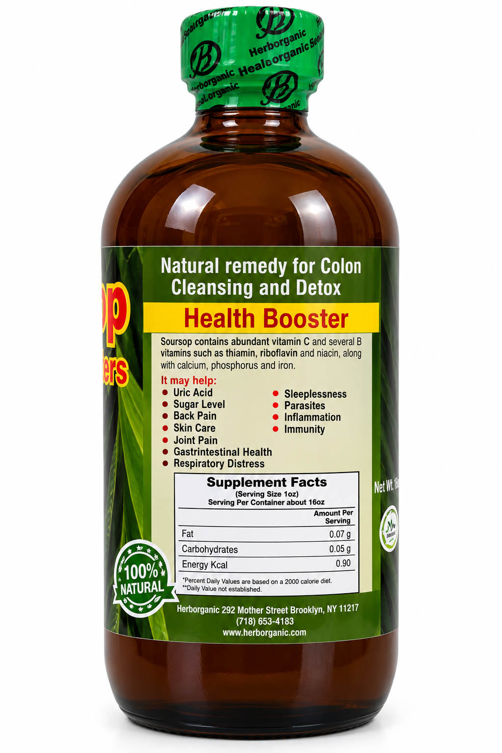 Herborganic Soursop Living Bitters – 16oz