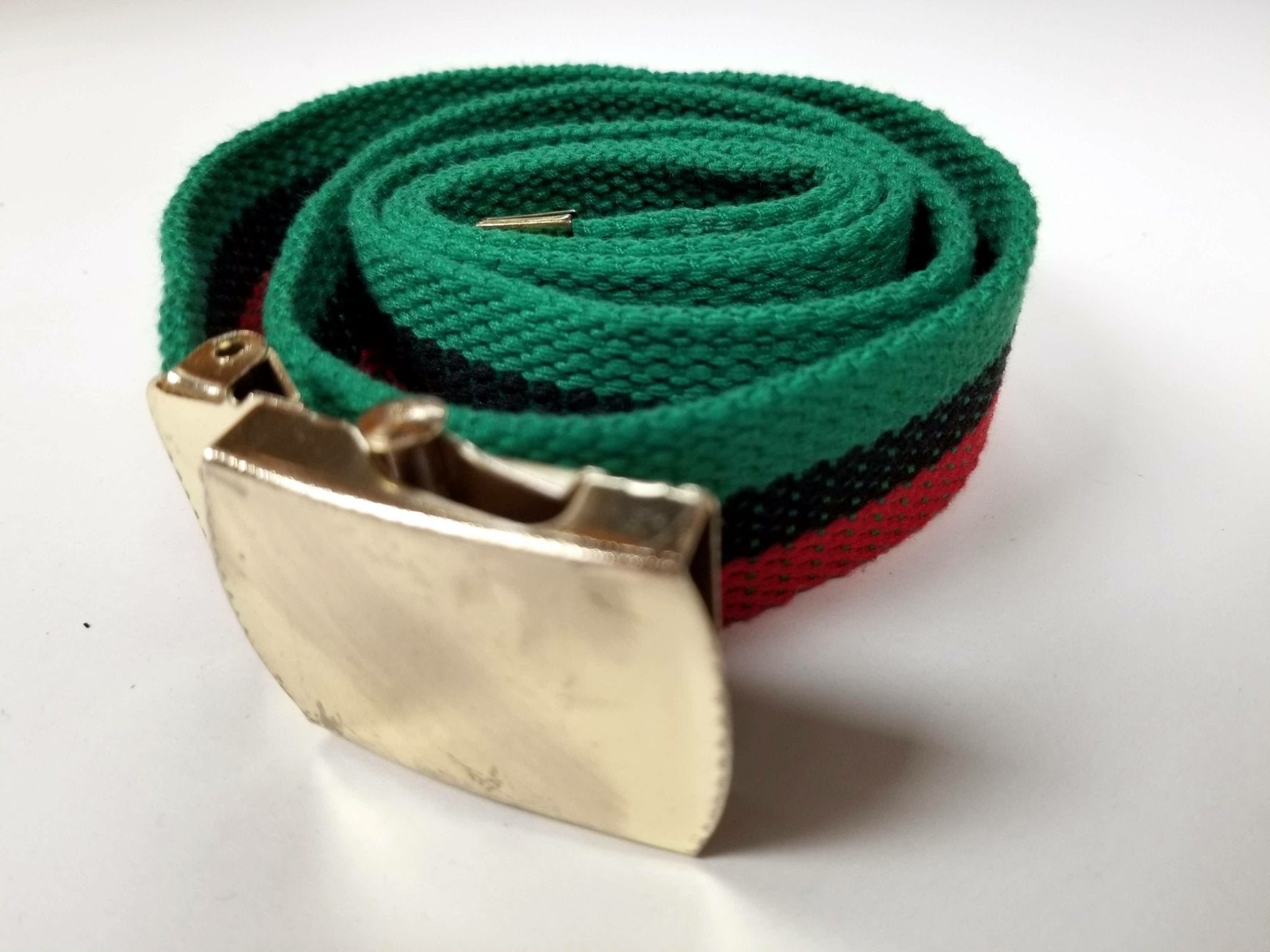 Canvas RBG Belt w/ Gold Buckle
