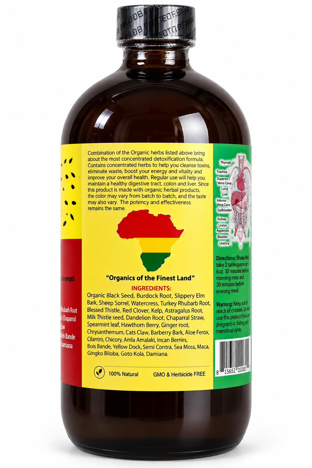 Black Seed Detox - Organic Black Seed Detox Bitters 16oz
