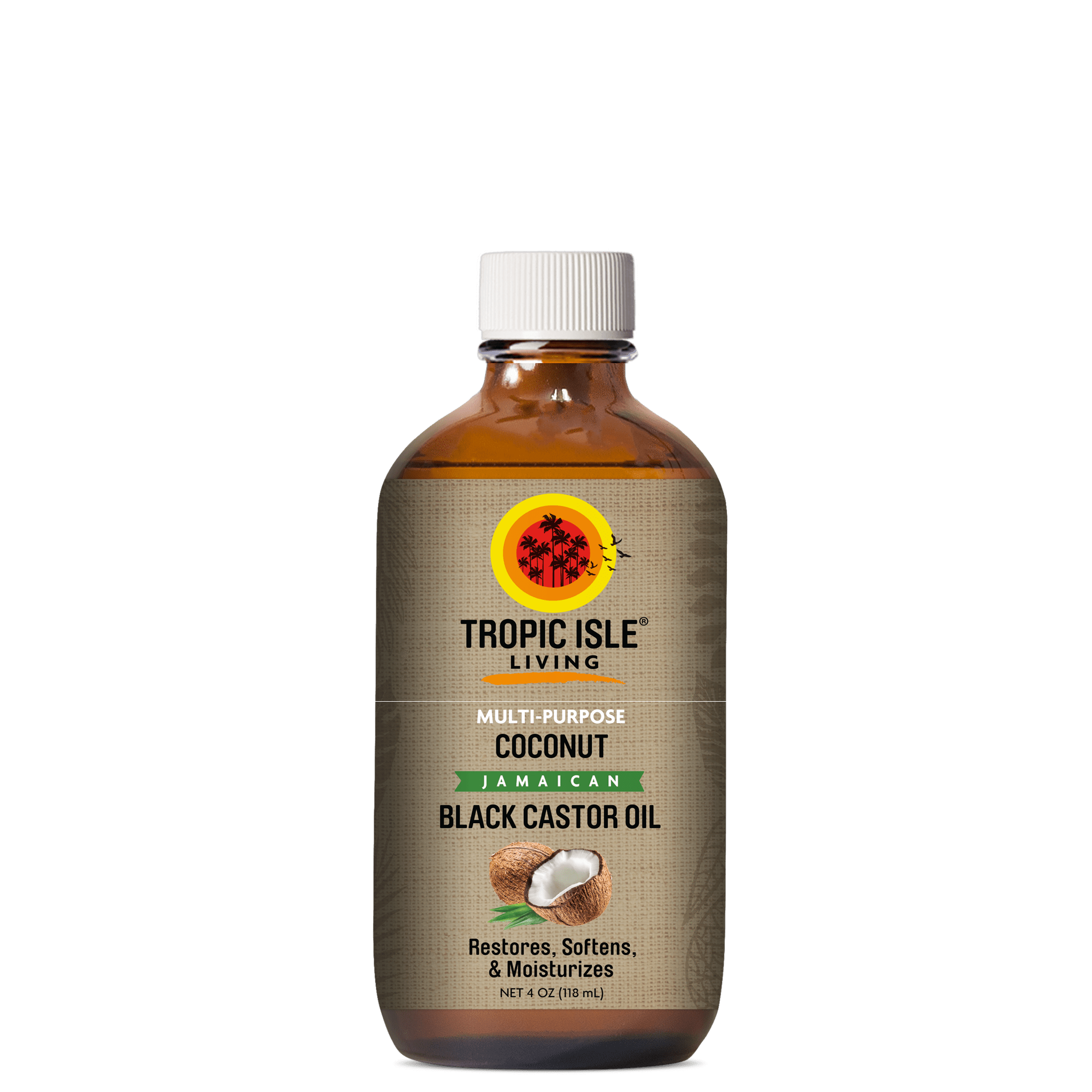 Tropic Isle Living Coconut Black Castor Oil 4oz