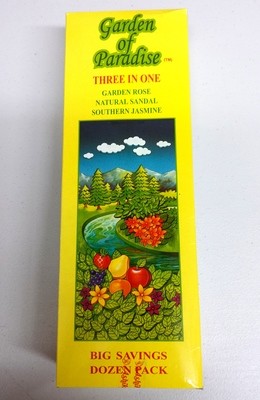 Garden Of Paradise Three In One Incense Box