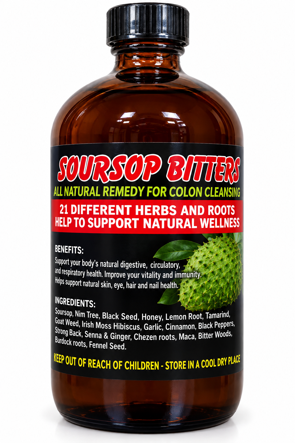 Soursop Bitters – Traditional Caribbean Herbal Blend | 16 oz
