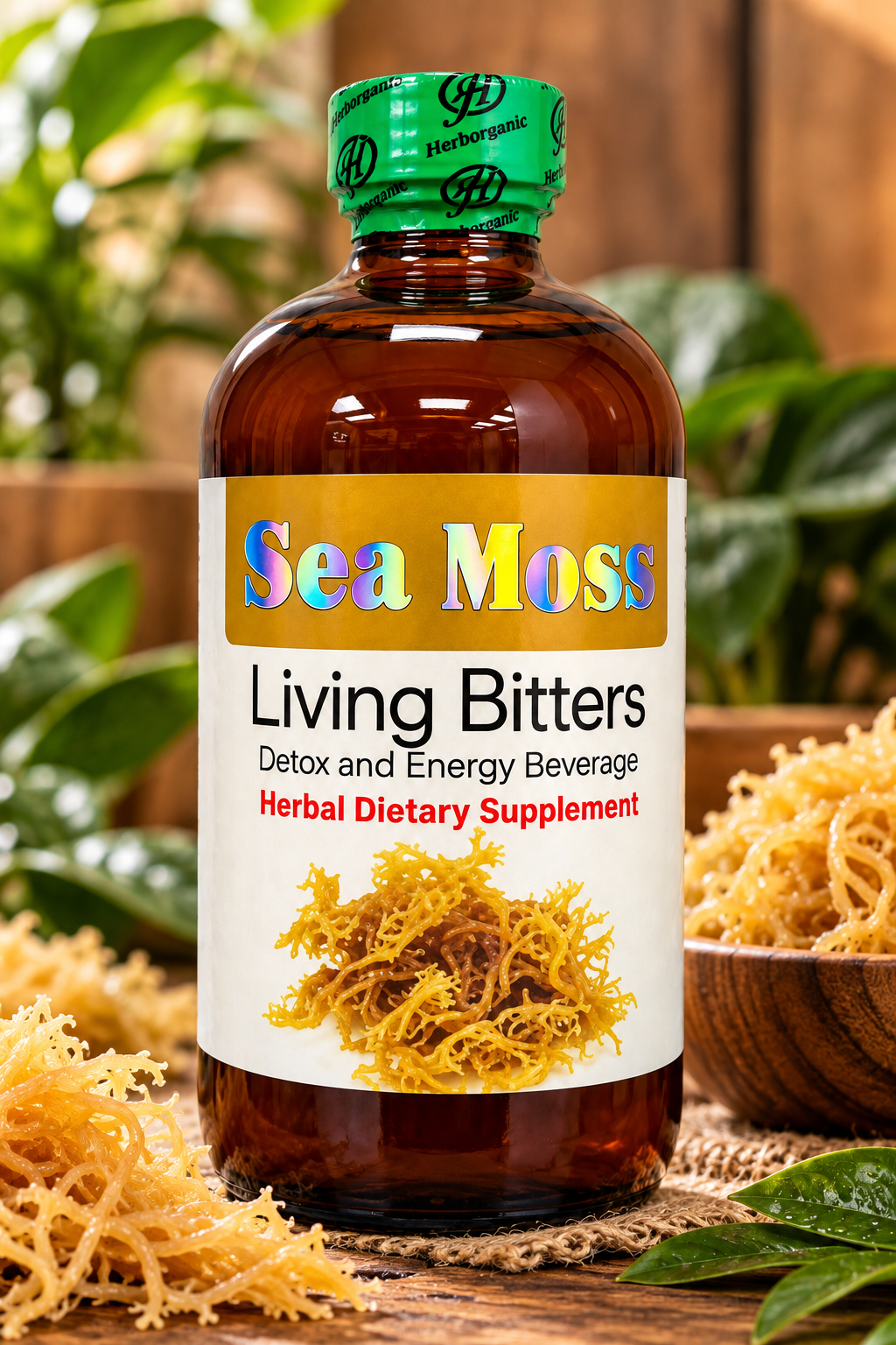 Herborganic Sea Moss Living Bitters – 16oz