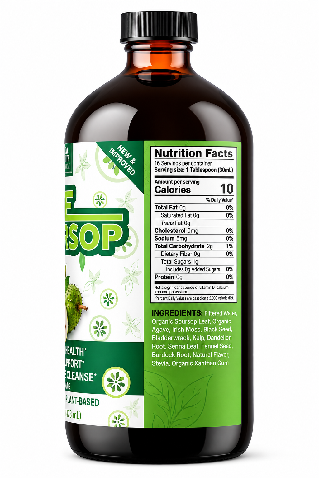 Livingston Naturals Pure Soursop – Liquid Herbal Supplement | 16 oz