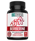 Zhou Nutrition Berberine with Oregon Grape – 1000 mg | 60 Vegan Capsules