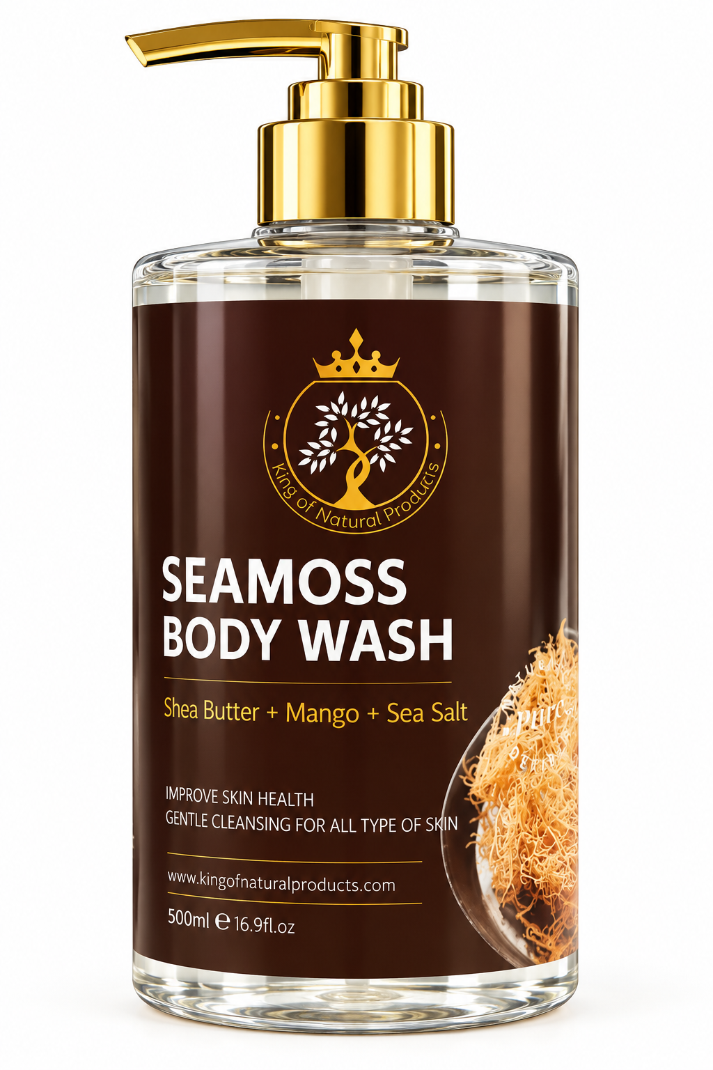 Sea Moss Body Wash with Shea Butter, Mango & Sea Salt|16.9 oz